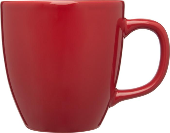 Schicker-grosserBecher-Tasse-aussen-rot-glaenzend-innen-rot-430ml