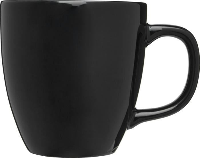 Schicker-grosserBecher-Tasse-aussen-schwarz-glaenzend-innen-schwarz-430ml