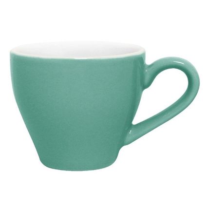 Espressotasse türkis mit Untertasse