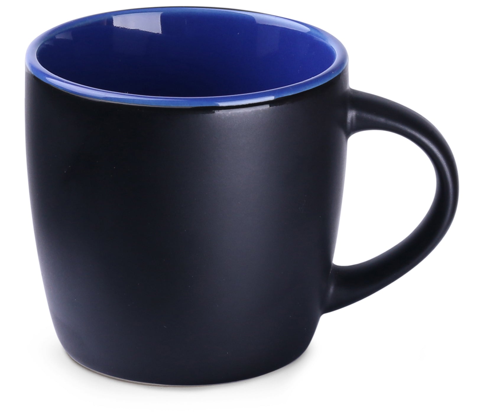 Stuttgart-mattr-matter-Espresso-Becher-tasse-aussen-matt-schwarz-innen-blau